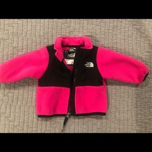 Northface Infant girls fleece jacket 0-3 months
